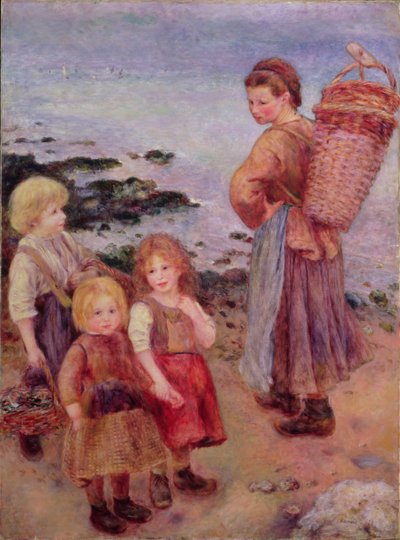 Mussel Fishers at Berneval, 1879 by Pierre Auguste Renoir